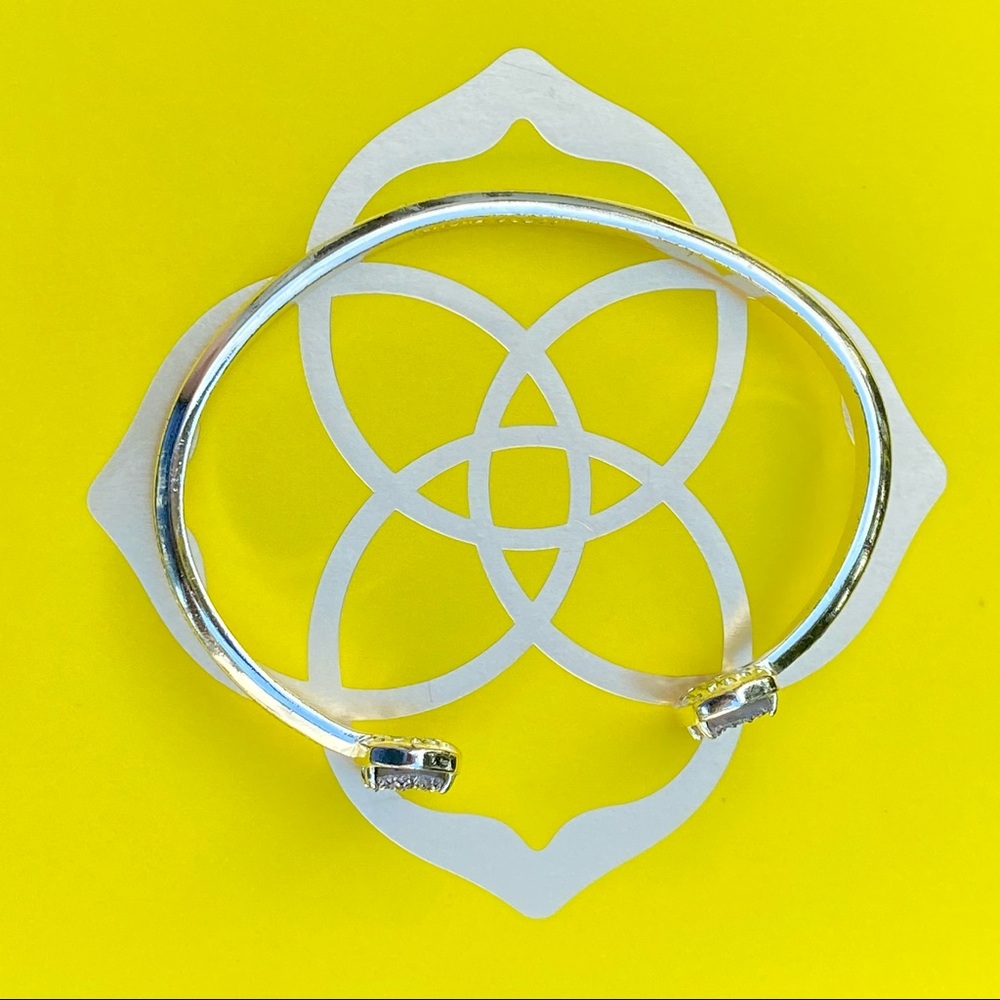 Kendra Scott Gold Elton Platinum Drusy - Picture 6 of 12